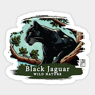 Black Jaguar - WILD NATURE - JAGUAR -15 Sticker